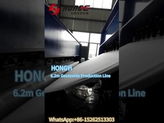 ¿Cuál es el proceso de trabajo de la línea de producción de geotextiles?