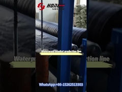 ¿Cuál es el proceso de trabajo de la línea de producción de revestimiento de arcilla geosintética?