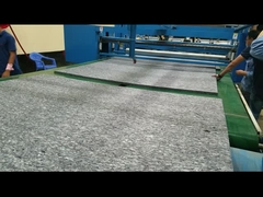 ¿Cuáles son los principales componentes de la línea de producción de fieltro residual?