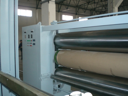 Profesional 5,5 máquina del calendario del rollo de la tela tres de M, tela no tejida que hace la máquina