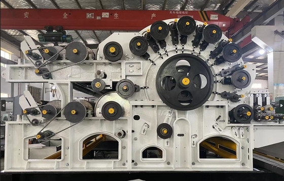 2.3m ancho de trabajo máquina de cartado no tejido cilindro único y doble estructura de Doffer