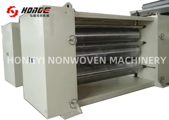 Máquina de planchar de tres rodillos para máquinas textiles no tejidas